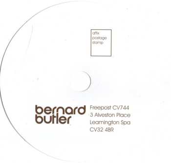 CD Bernard Butler: Friends And Lovers