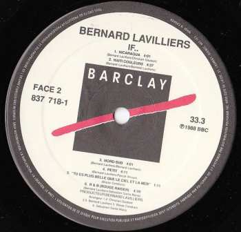 2LP Bernard Lavilliers: If