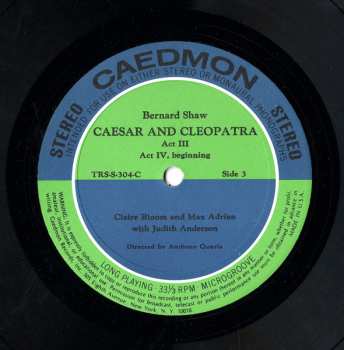 2LP/Set di cofanetti Max Adrian: Caesar And Cleopatra