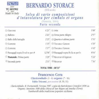 CD Francesco Cera: Selva Di Varie Composizioni D'intavolatura Per Cimbalo Et Organo (Venezia 1664) Parte Seconda