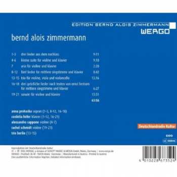 CD Anna Prohaska: Initiale - Lieder Und Frühe Kammermusik