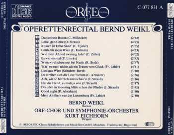 CD Bernd Weikl: Operettenrecital Mit Bernd Weikle