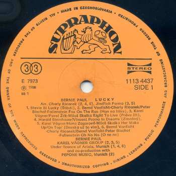 LP Bernie Paul: Lucky