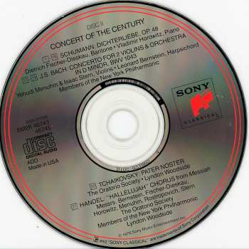 2CD/Set di cofanetti Dietrich Fischer-Dieskau: Concert Of The Century