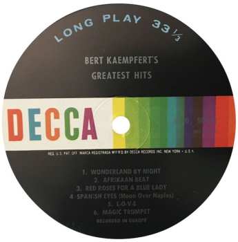 LP Bert Kaempfert & His Orchestra: Bert Kaempfert's Greatest Hits