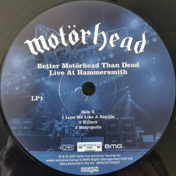 4LP Motörhead: Better Motörhead Than Dead - Live At Hammersmith
