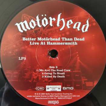 4LP Motörhead: Better Motörhead Than Dead - Live At Hammersmith