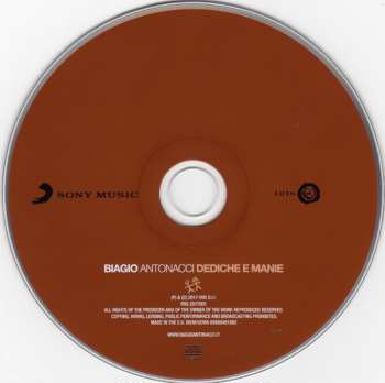 CD Biagio Antonacci: Dediche E Manie