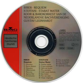 CD Gustav Leonhardt: Requiem - Stabat Mater
