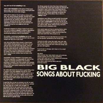 LP Big Black: Songs About Fucking