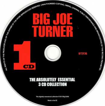 3CD Big Joe Turner: The Absolutely Essential 3cd Collection DIGI