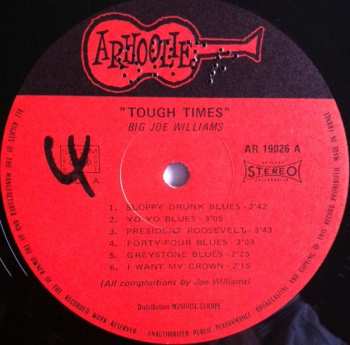 LP Big Joe Williams: Tough Times