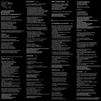 LP Laurie Anderson: Big Science CLR