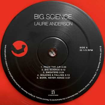 LP Laurie Anderson: Big Science CLR