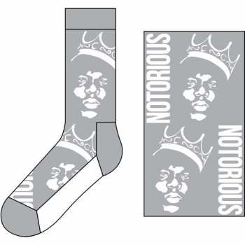 Merch Biggie Smalls: Calzini alla caviglia Crown Monochrome