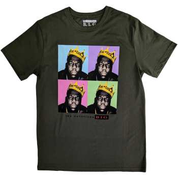 Merch Biggie Smalls: Maglietta Crown Pop Art