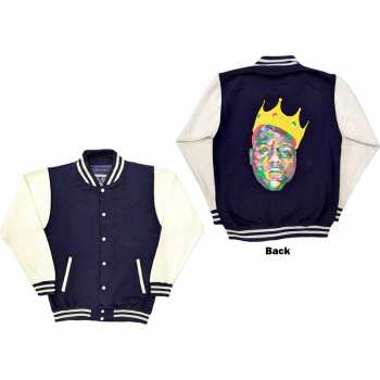 Merce Biggie Smalls: Biggie Smalls Unisex Varsity Jacket: Crown (back Print) (small) S