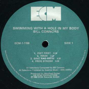 CD Bill Connors: Swimming With A Hole In My Body