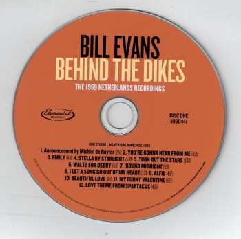 2CD Bill Evans: Behind The Dikes: The 1969 Netherlands Recordings
