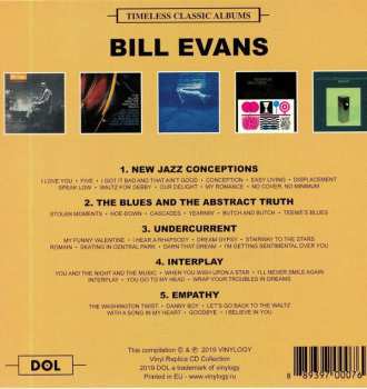 5CD/Set di cofanetti Bill Evans: Timeless Classic Albums -  Jazz Conceptions