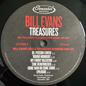 3LP Bill Evans: Treasures (Solo, Trio & Orchestra Recordings From Denmark (1965-1969)) LTD | NUM