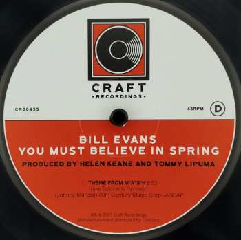 2LP Bill Evans: You Must Believe In Spring LTD