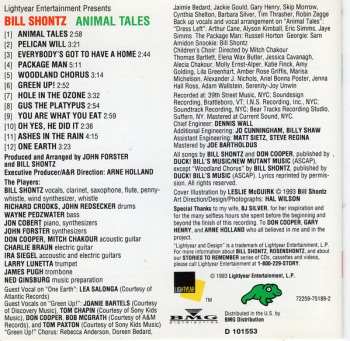 CD Bill Shontz: Animal Tales