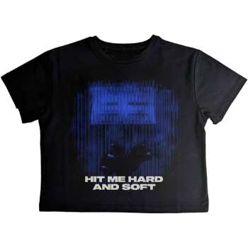 Merce Billie Eilish: Billie Eilish Ladies Crop Top: Hmhas Blue Lines (small) S