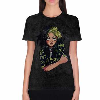Merch Billie Eilish: Maglietta Anime Billie 