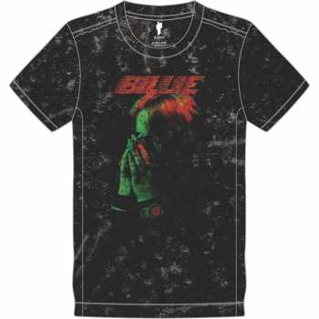 Merce Billie Eilish: Billie Eilish Unisex T-shirt: Hands Face (wash Collection) (small) S