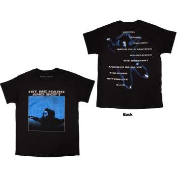 Merce Billie Eilish: Billie Eilish Unisex T-shirt: Hit Me Hard And Soft Tracklist (back Print) (small) S