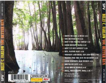 CD Billy C. Farlow: You Better Run