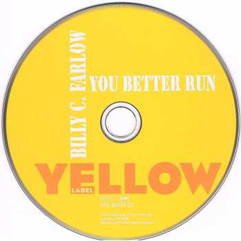 CD Billy C. Farlow: You Better Run