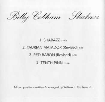 CD Billy Cobham: Shabazz