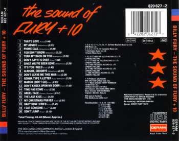 CD Billy Fury: The Sound Of Fury + 10