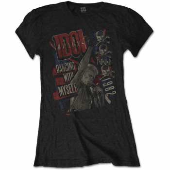 Merce Billy Idol: Dámské Tričko Dancing With Myself  S