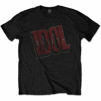 Merch Billy Idol: Maglietta Vintage Logo Billy Idol 
