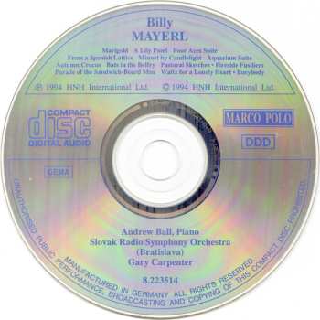 CD Slovak Radio Symphony Orchestra: British Light Music: Billy Mayerl