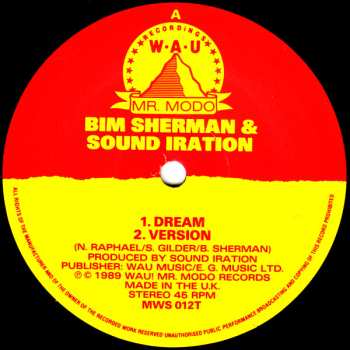 Album Bim Sherman: Dream