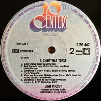 LP Bing Crosby: A Christmas Toast