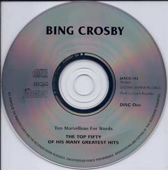 2CD Bing Crosby: Too Marvellous For Words