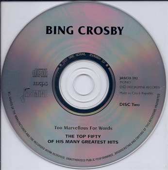 2CD Bing Crosby: Too Marvellous For Words