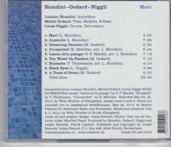 CD Biondini - Godard - Niggli: Mavì