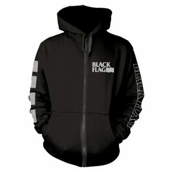 Merch Black Flag: Felpa con cerniera Logo Black Flag