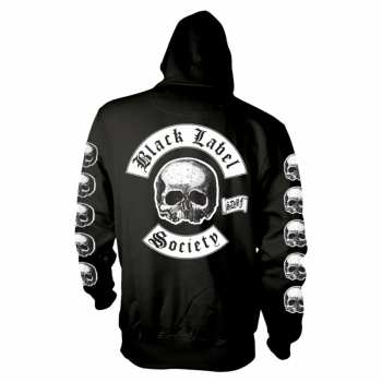 Merce Black Label Society: Mikina S Kapucí Logo Black Label Society S