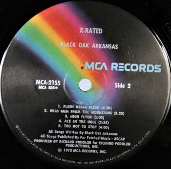 LP Black Oak Arkansas: X-Rated