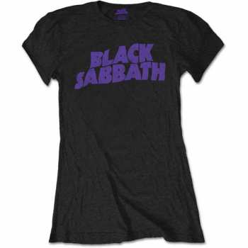 Merch Black Sabbath: Donne Maglietta Wavy Logo Black Sabbath Vintage 