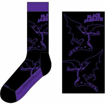 Merch Black Sabbath: Calzini alla caviglia Logo Black Sabbath & Demon