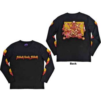 Merce Black Sabbath: Black Sabbath Unisex Long Sleeve T-shirt: Bloody Sabbath (back & Sleeve Print) (small) S