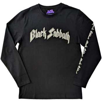 Merce Black Sabbath: Black Sabbath Unisex Long Sleeve T-shirt: The End Mushroom Cloud (back & Sleeve Print) (small) S